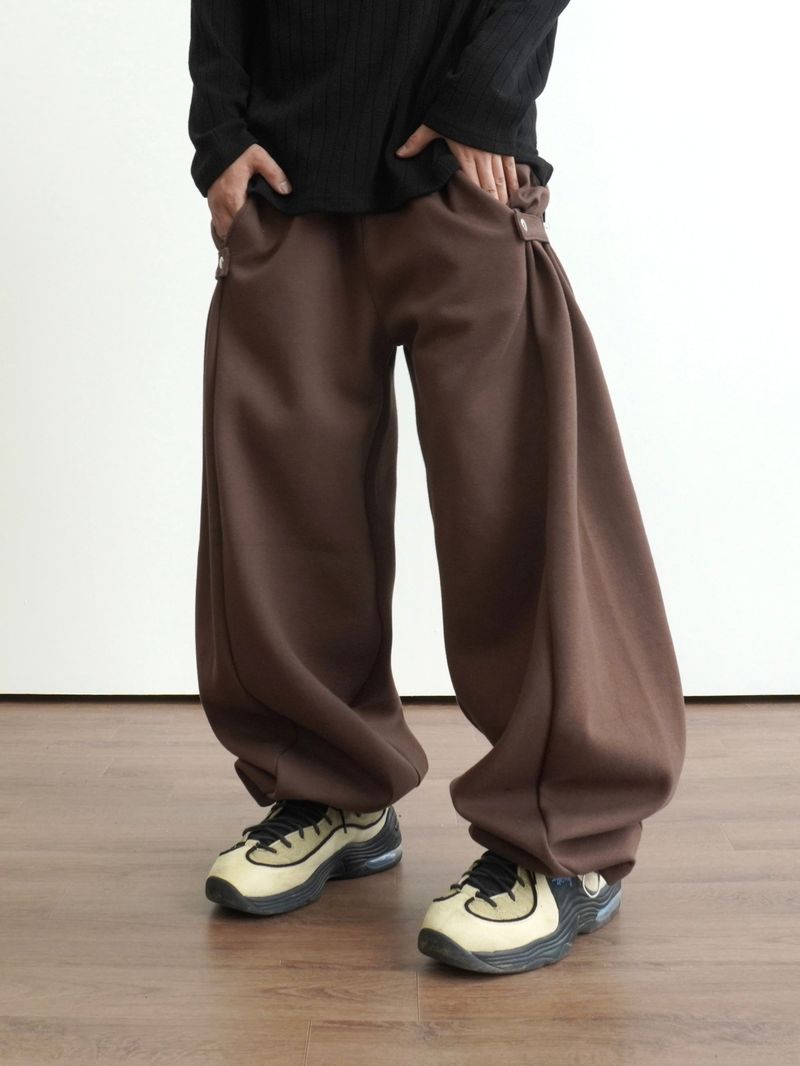 Pinch Side Snap Sweat Pants 6C