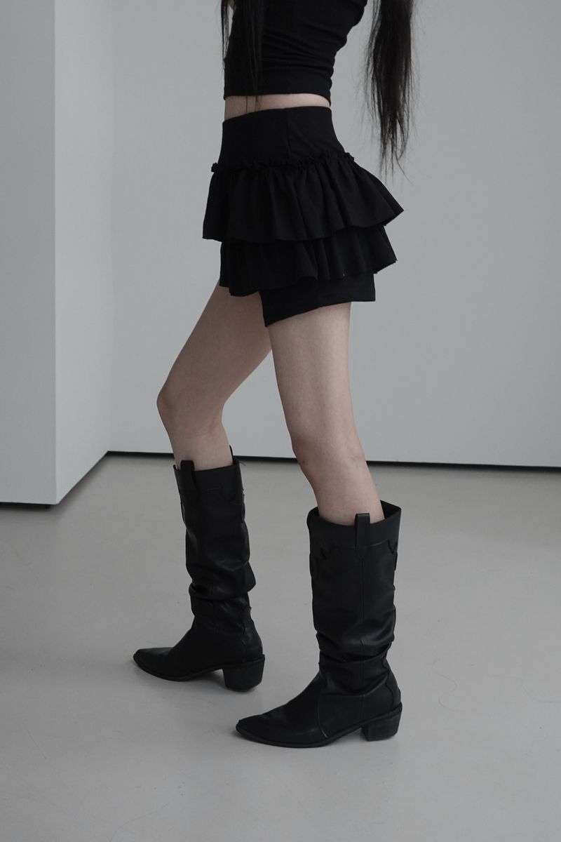 cancan skirt pants (2color)