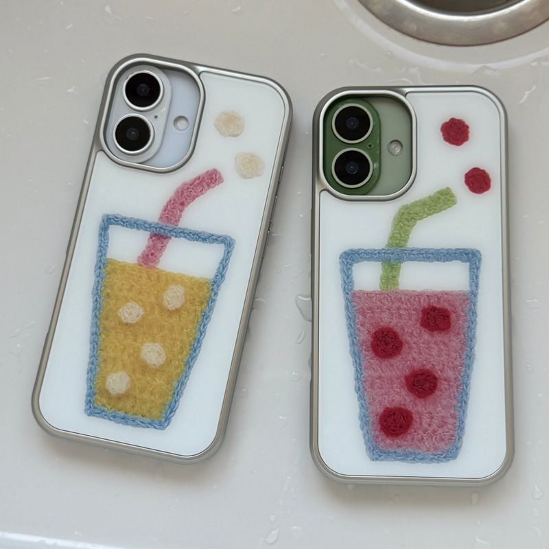 MOHAIRADE GLASS BUMPER CASE _ PINK