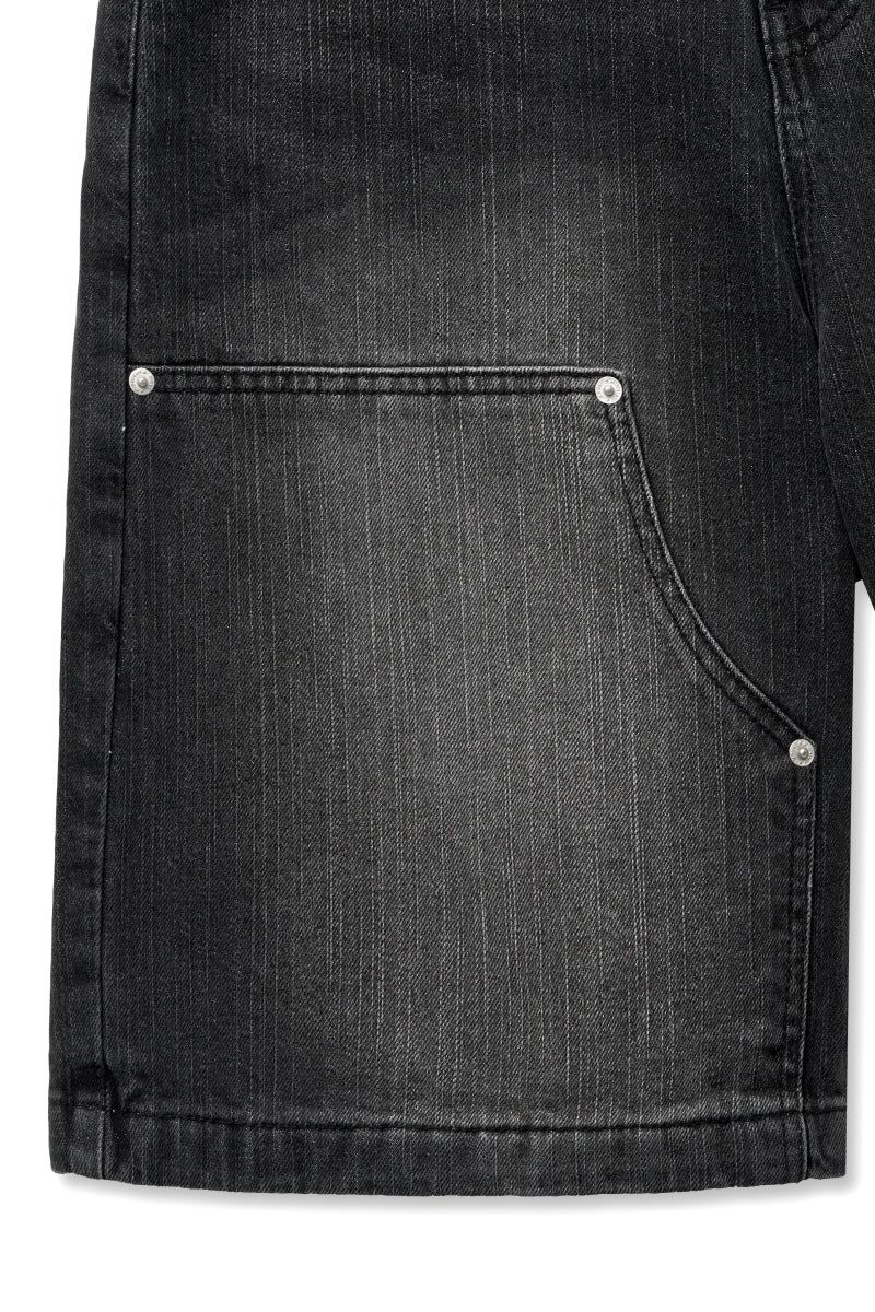 7 denim pants (black)