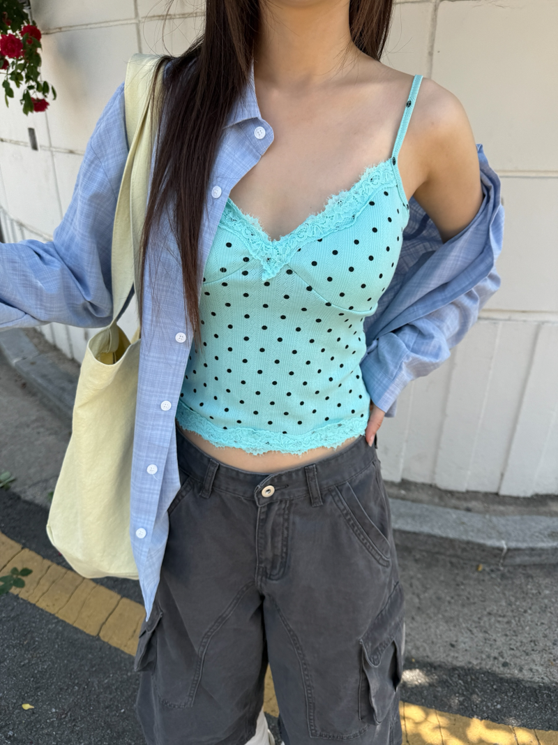 dot pad bra top