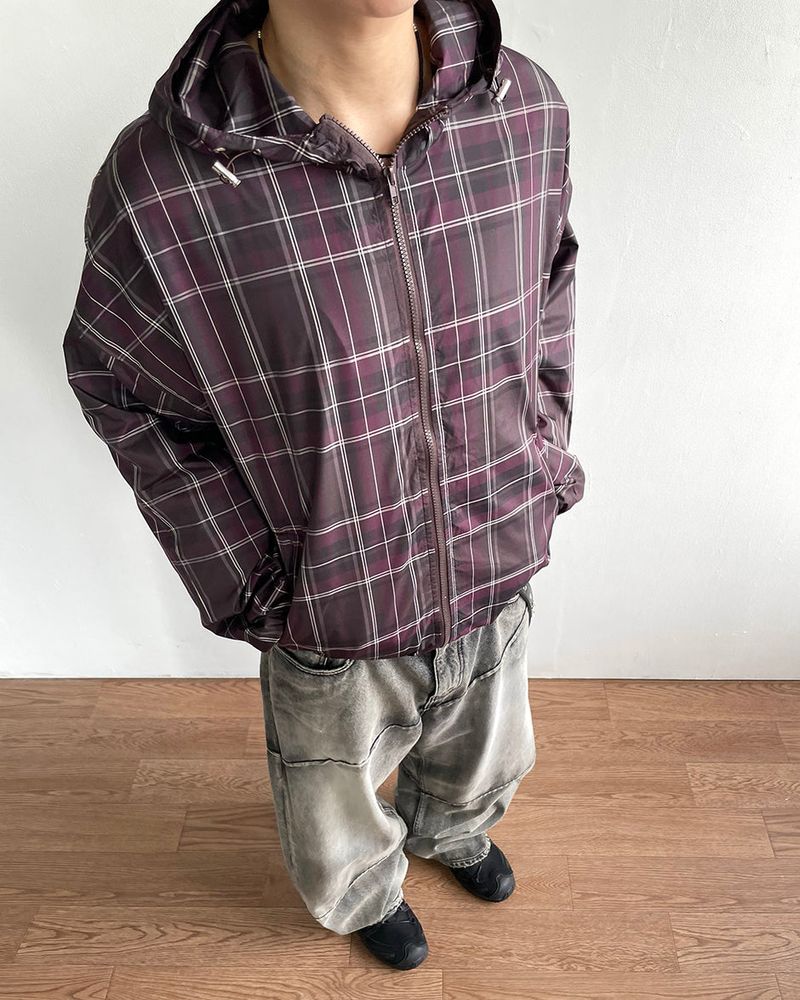 Step Check Hood Windbreaker