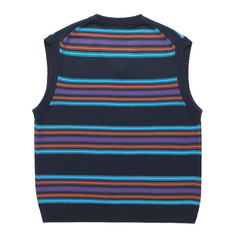 STRIPED KNIT VEST