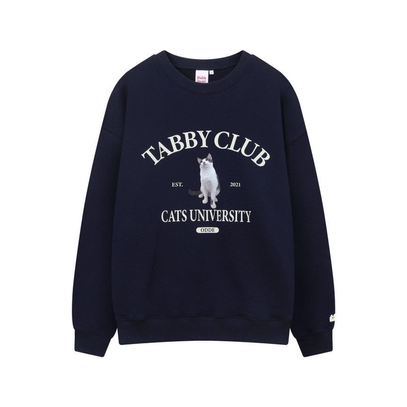 TABBY CAT CLUB SWEATSHIRT NAVY
