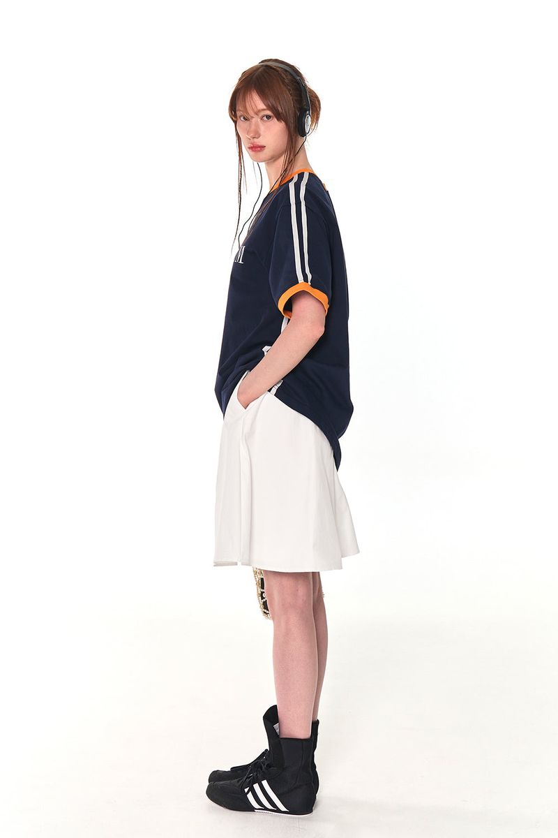 COLORS LINE LINGER LINE T-SHIRTS (NAVY)