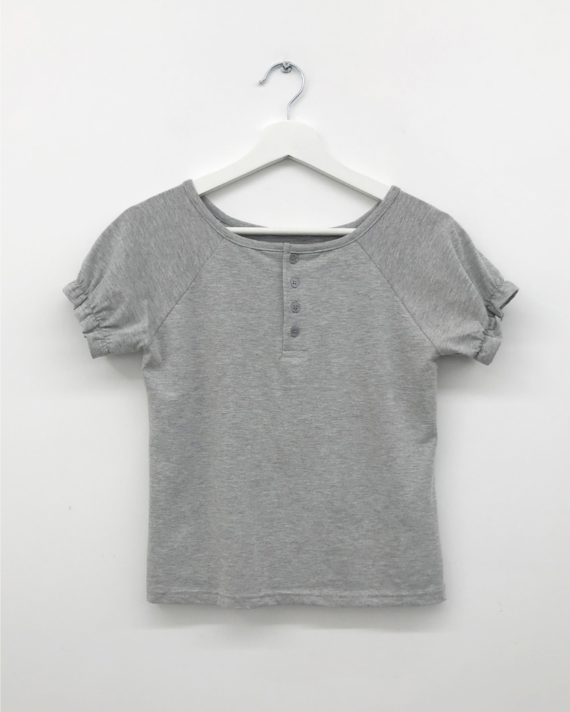Bubble frill T-shirt (3color)