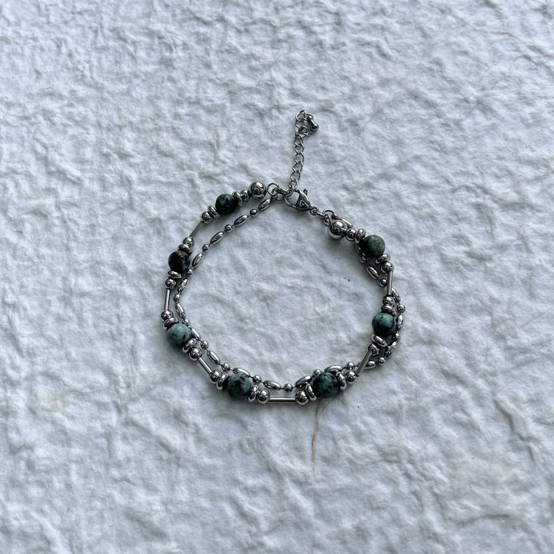 FADE MEET（フェードミート）の「Layered Mineral Link Bracelet（Accessories）」