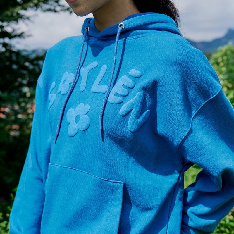 FLOWER LOGO HOODIE (BLUE)