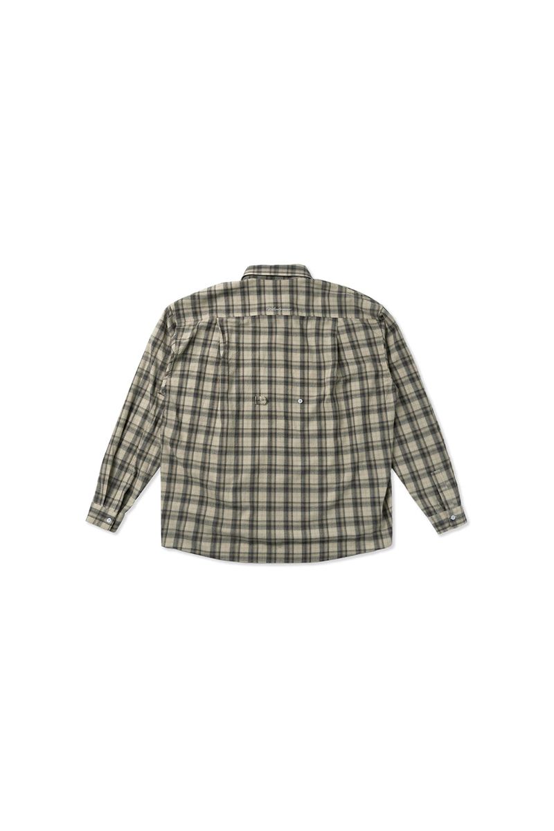 Autumn check shirt_beige