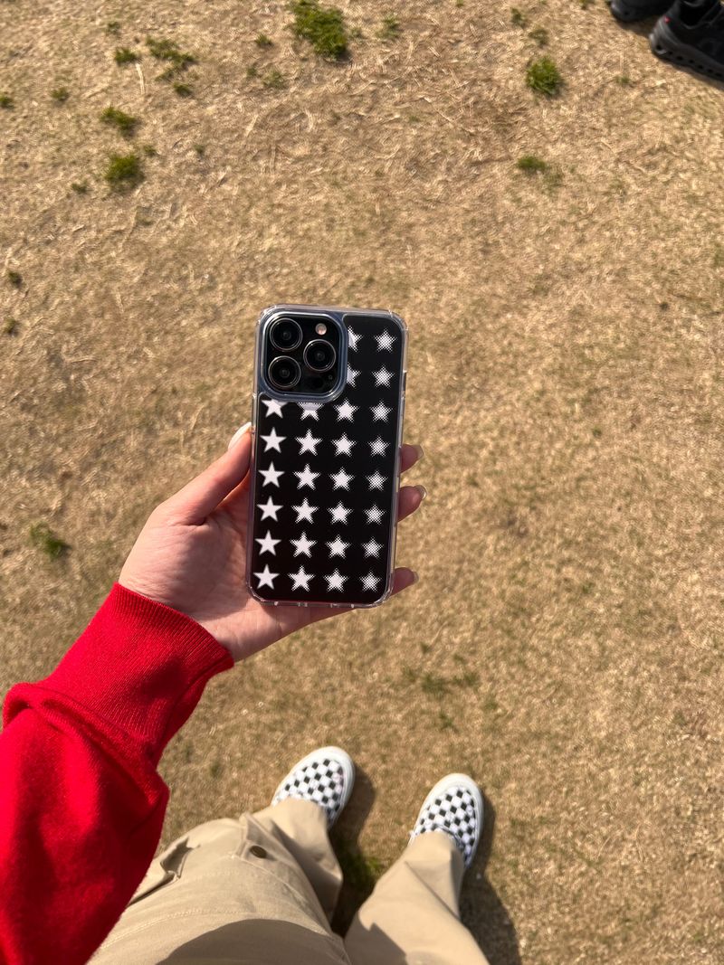 [BLACK] WHITE STARRR Jell Hard Case / TREEFORFIVE345