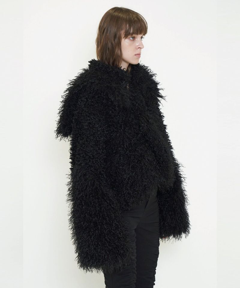 ECO FUR ASYMMETRIC JACKET