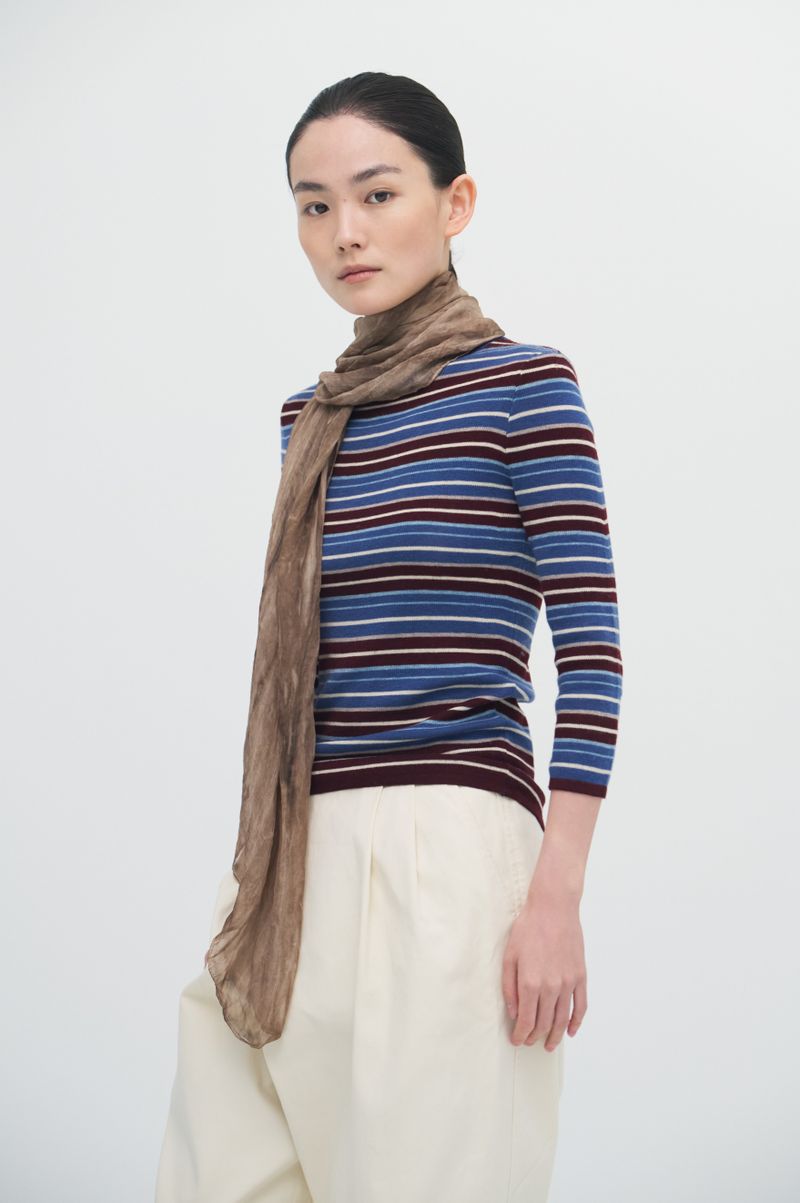 Pleats loom light scarf_5colors