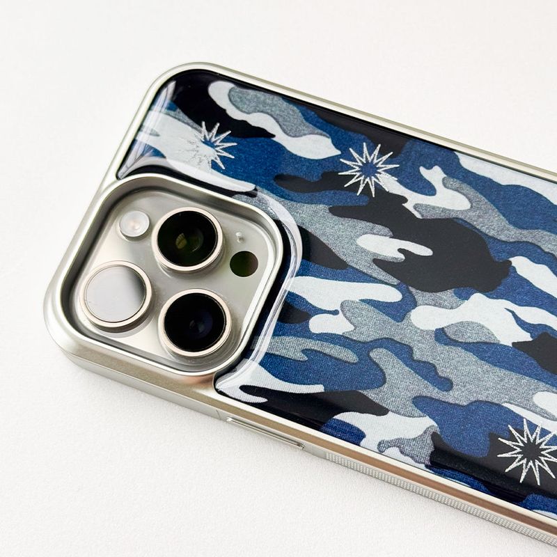 Sharpburst Camouflage Phone Case (SV_Blue)