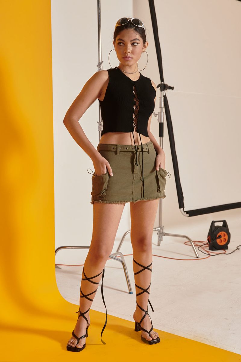 CARGO MINI SKIRT