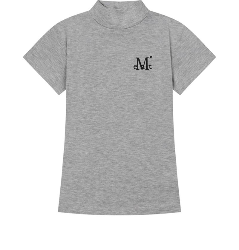 VIOR MOCK NECK HALF T (4COLOR)
