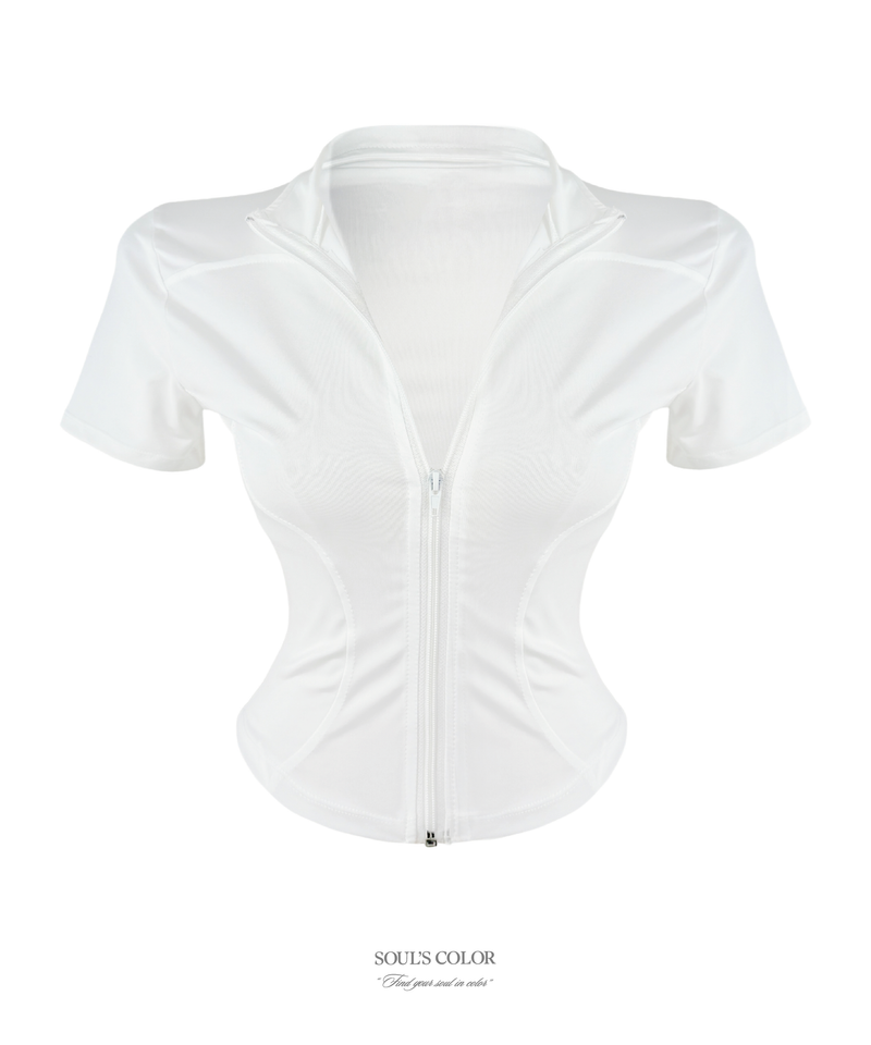 [Athletic] Sculpt Zip-Up Top (2color)