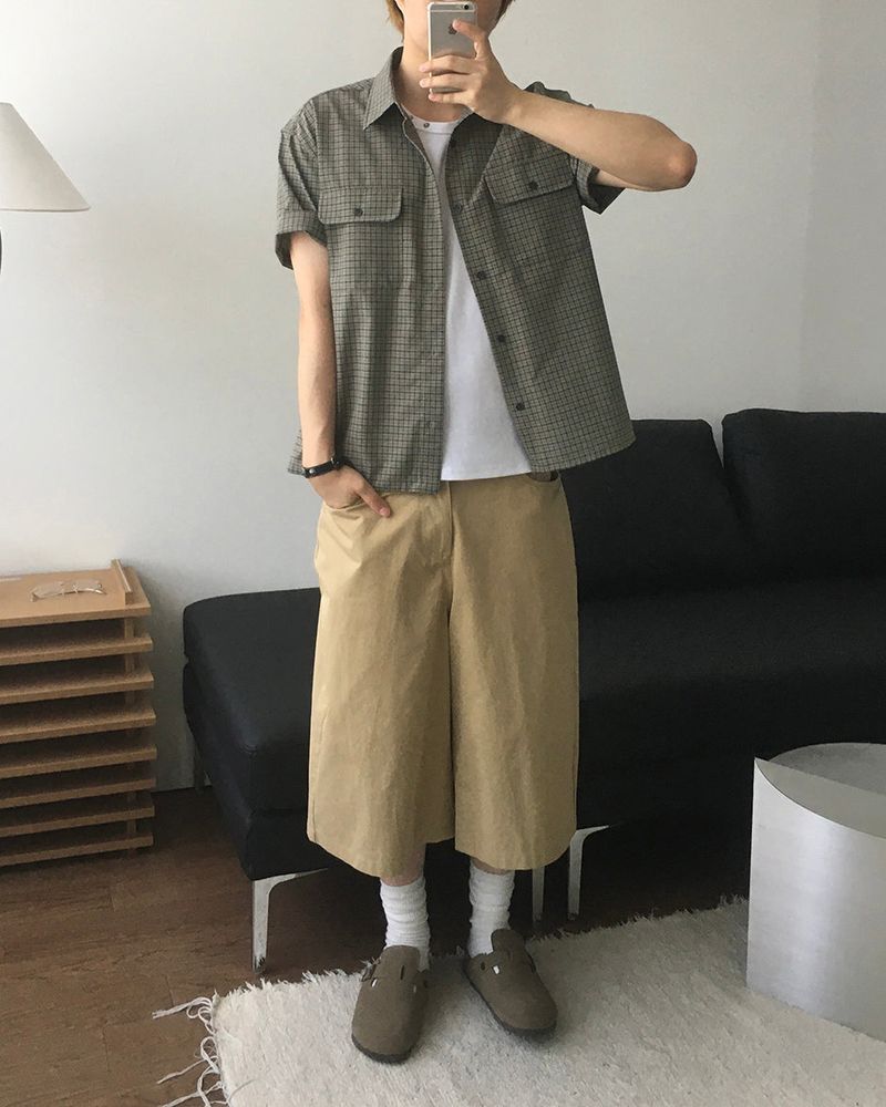 Taut Bermuda Cotton Pants