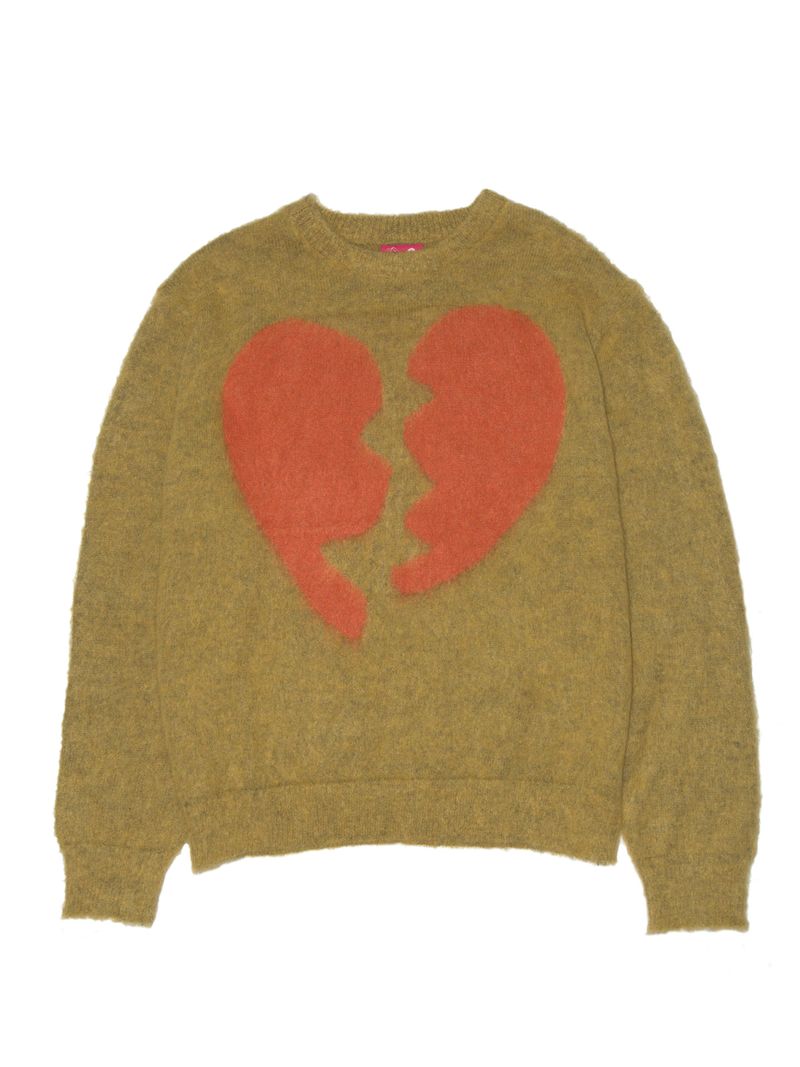 Broken Heart Knit Green