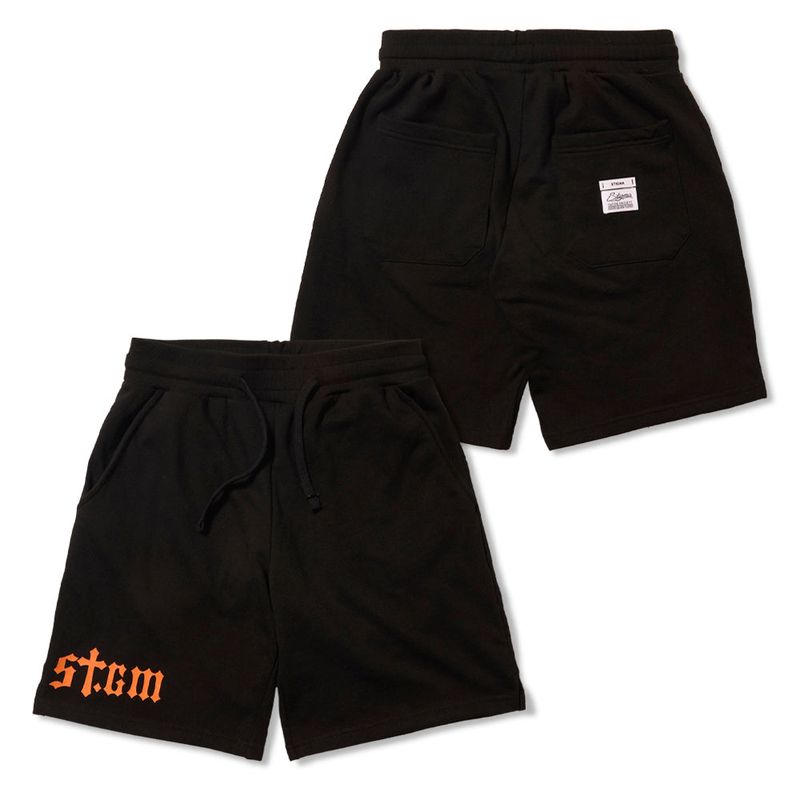 STIGMA（スティグマ）の「STGM Logo Short Pants Black / White Melange（Pants）」