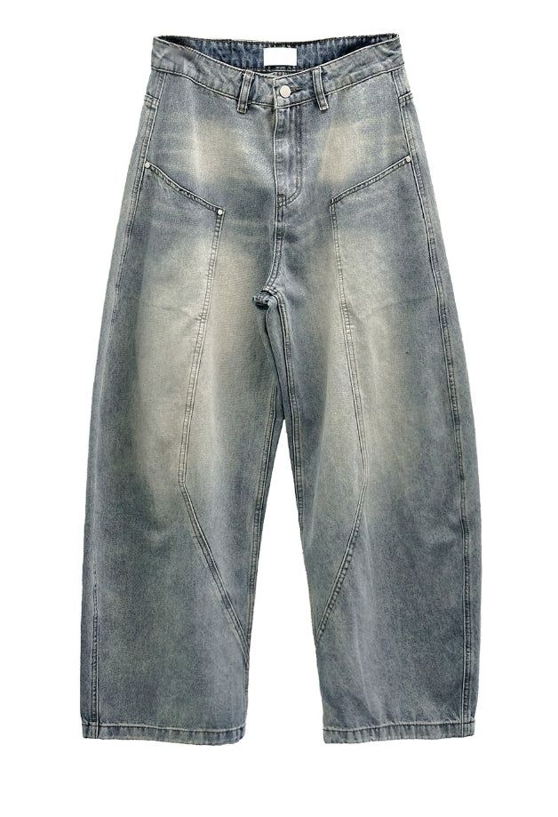 Nant Curved Cut Washed Denim