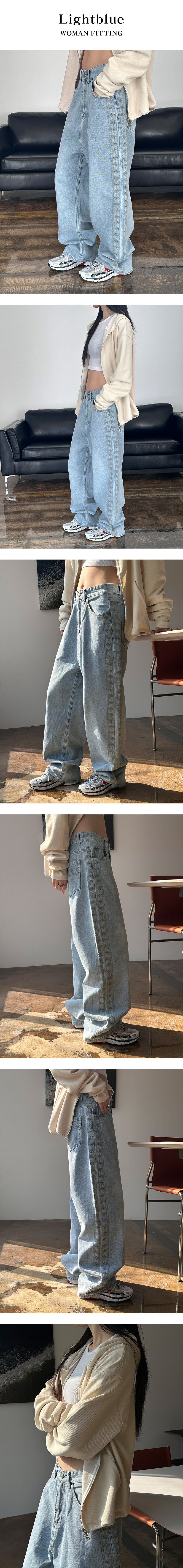 [S/S] Handmade stitch denim pants(2color)