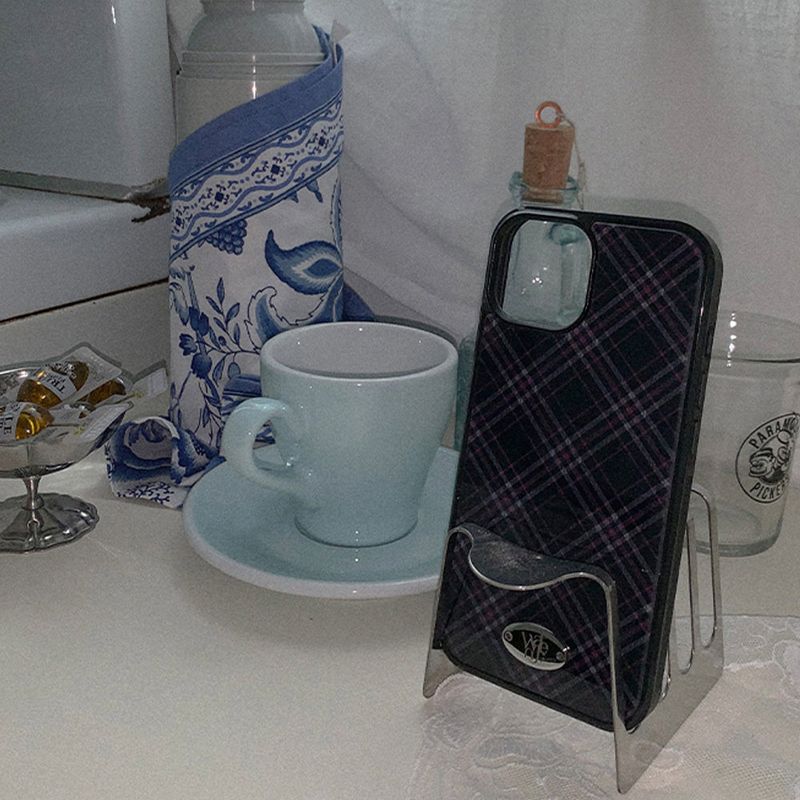 [MADE] classic check bumper case (black)