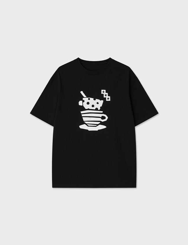 Teatime Over Fit Tee (Black)