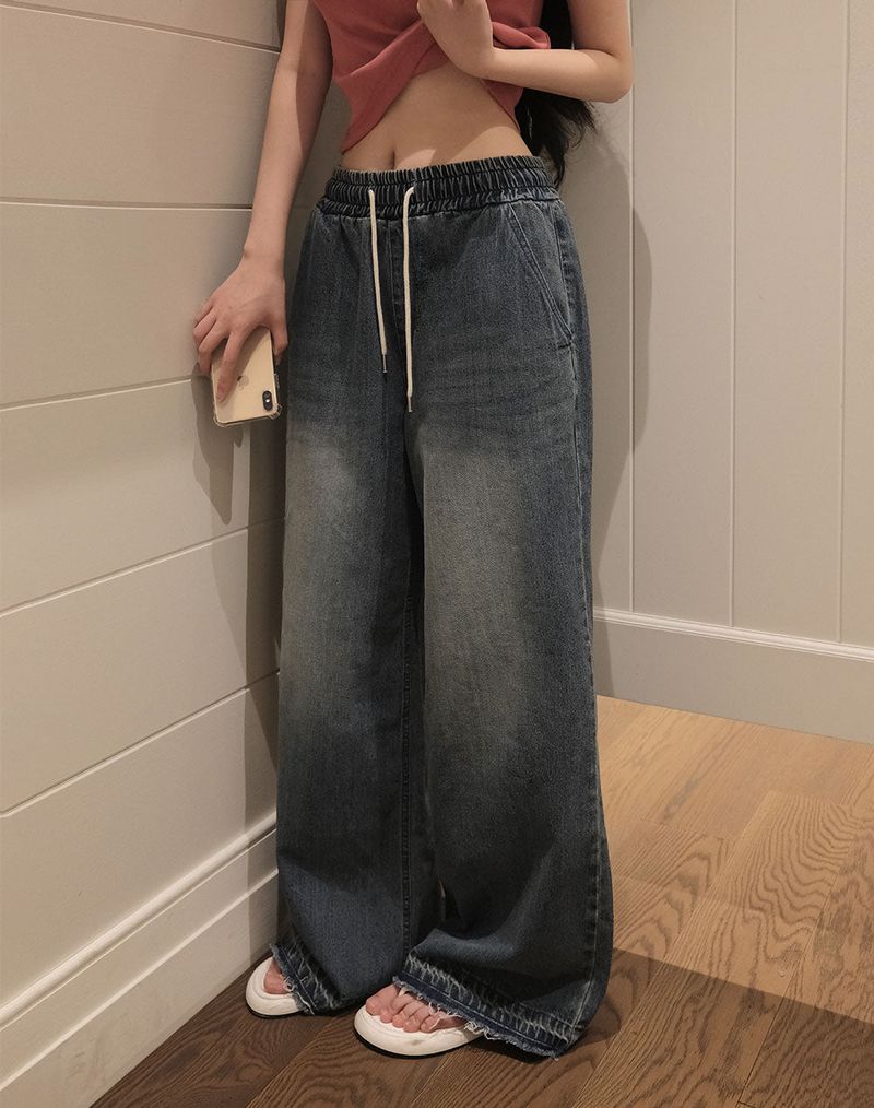 [BELLIDE MADE] Summer Cool Wide Denim Pants