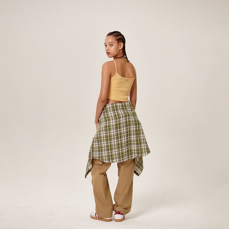 Tiam Crop Bra Top Yellow