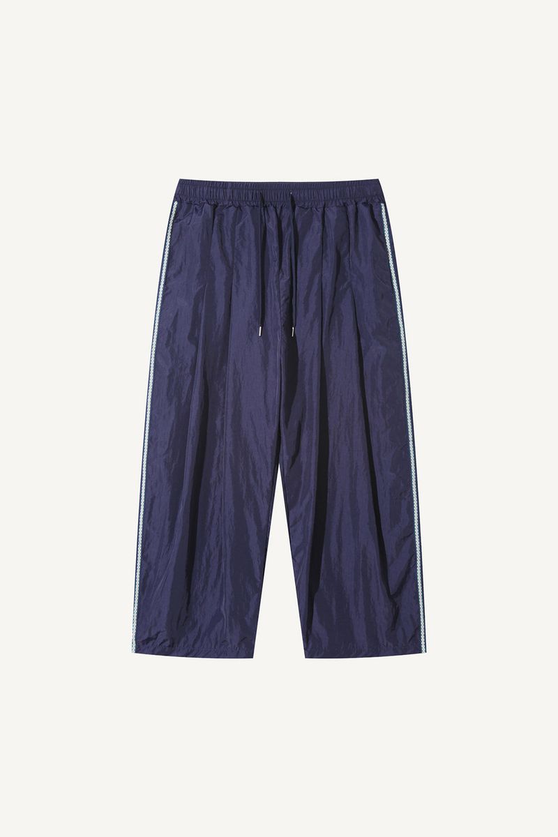 Side ethnic nylon pants