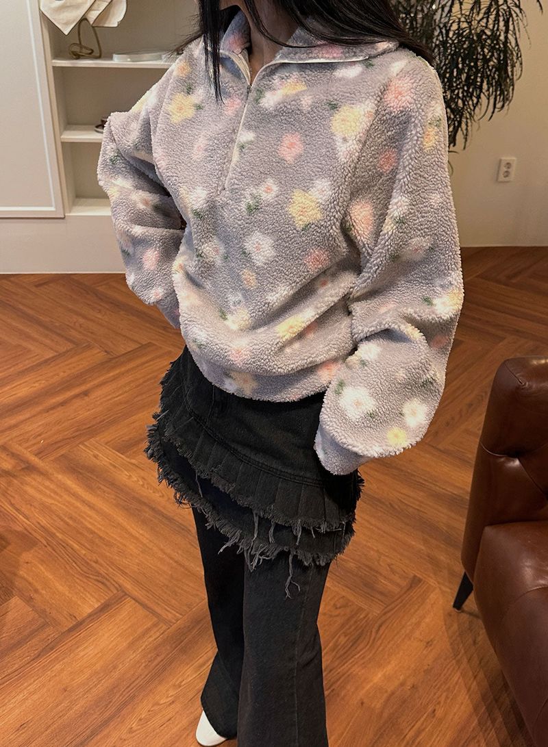 STELLA FLEECE ZIP UP (2COL)