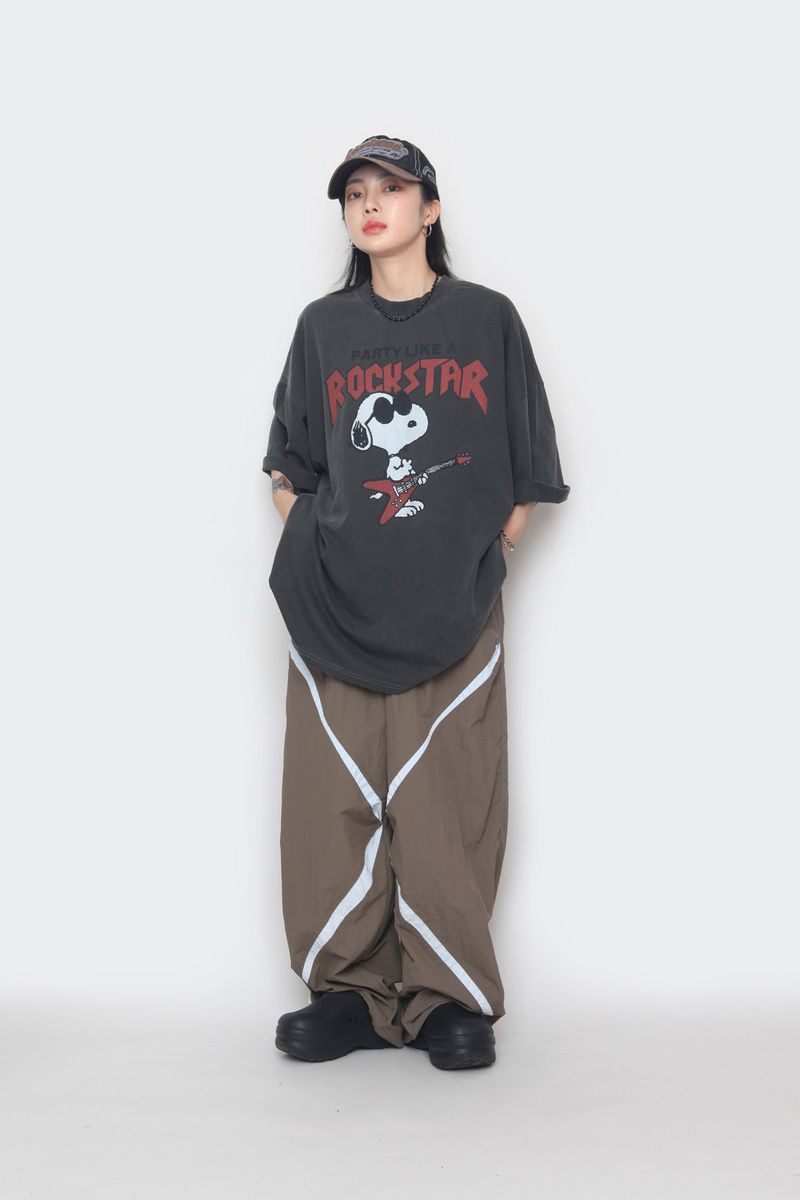 cross color banding pants