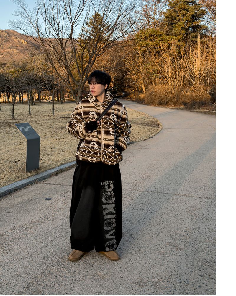 Elk Nordic Shearling Hood Jumper