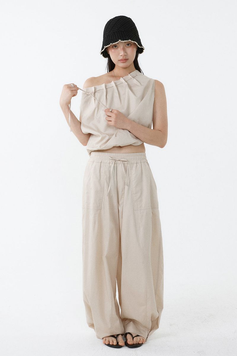Loventina（ラヴェンティナ）の「FLOW WIDE PANTS_BEIGE（Pants）」
