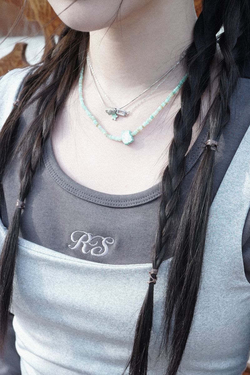 P:ReinSein（レインセイン）の「Snake chain] mint daisy ☆ necklace（Accessories）」