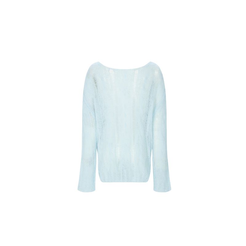 cotton candy knit babi blue