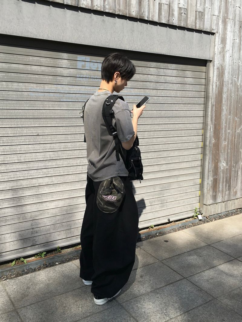 Mier Linen Cut-out Wide Pants 4C
