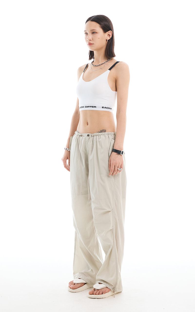 LOGO BAND BRA TOP_WHITE