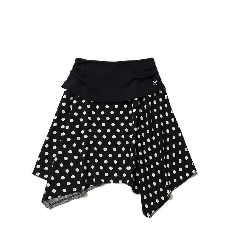 DOT SYMBOL UNBALANCED SKIRT