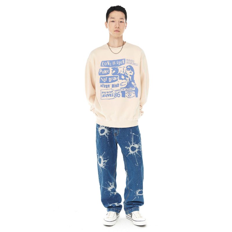 LOVE PUNK PIGMENT SWEATSHIRT