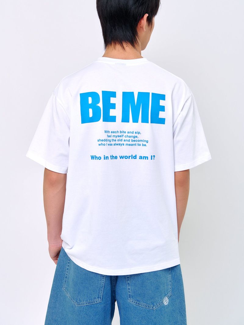 RABBIT T-SHIRT_White/Blue