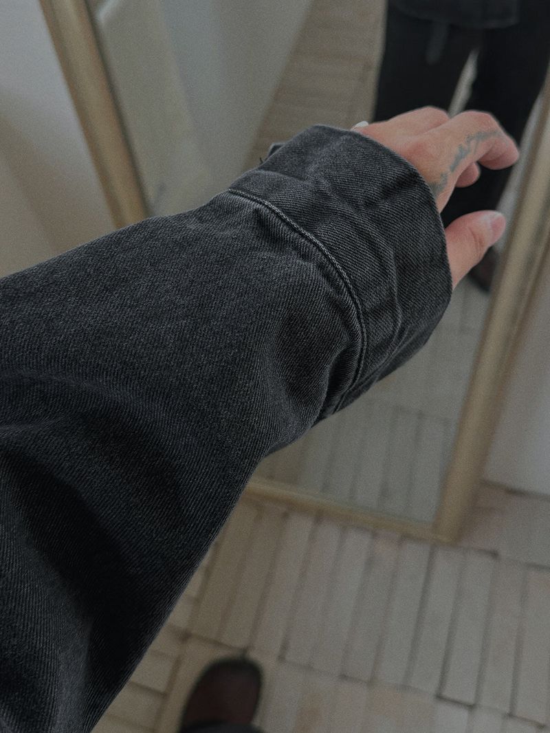 ASCLO Pocket Denim Shirt Jacket (2color)