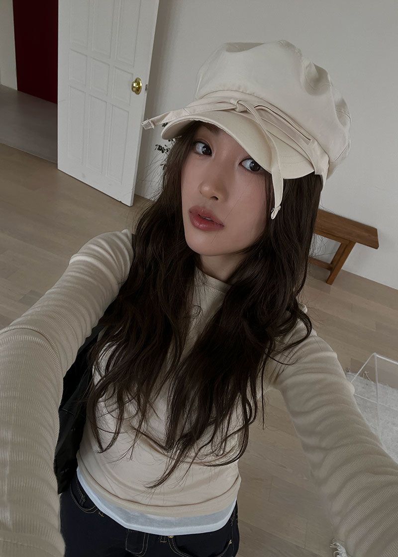 RIBBON BERET CAP