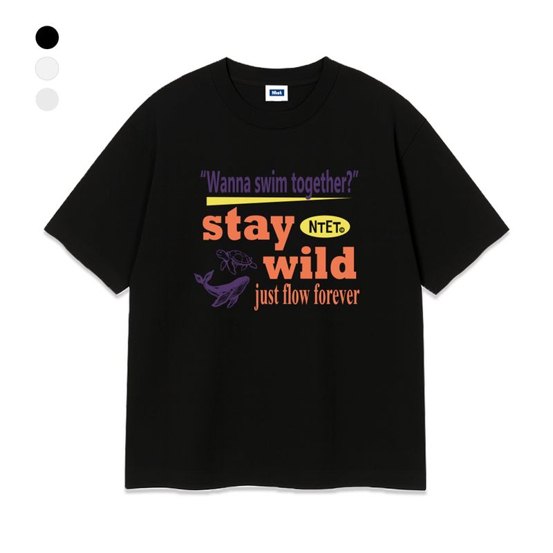NTET(エヌティーイーティー)の「stay wild over fit t-shirt (3color)(Tops)」