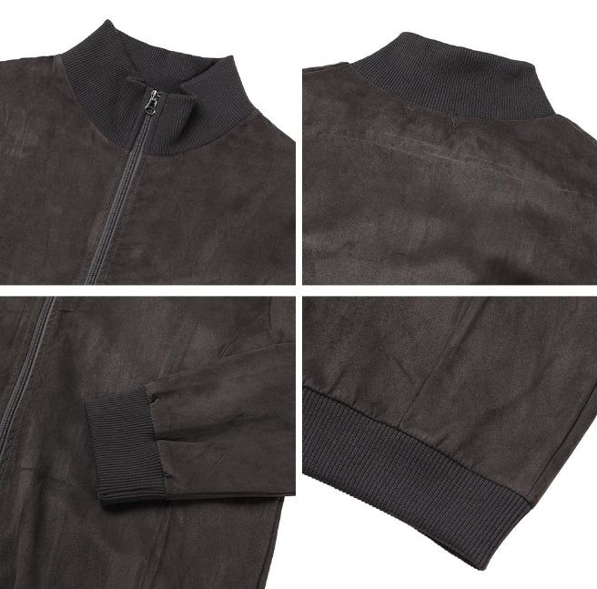 Lucal Satin Suede Zip-up