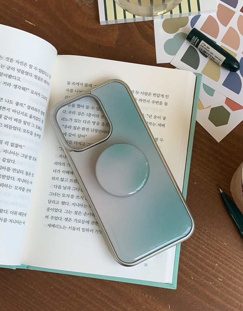 [MADE] フォレスト柄 エポキシ MagSafe対応 スマホグリップ