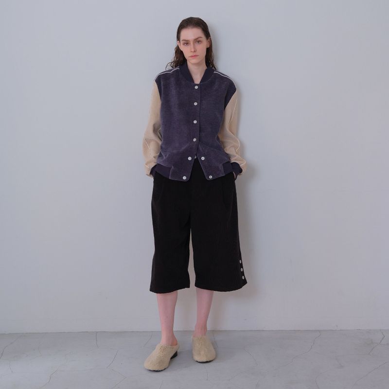 Navy/Cream Two Tone Varsity Jacket
