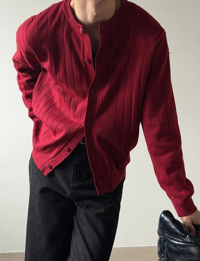 Golgi crop round cardigan(5color)
