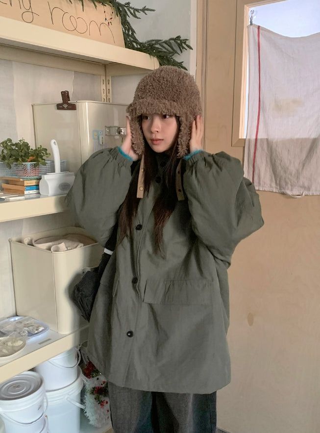 Sobum Reversible Wool Earflap Trooper Hat