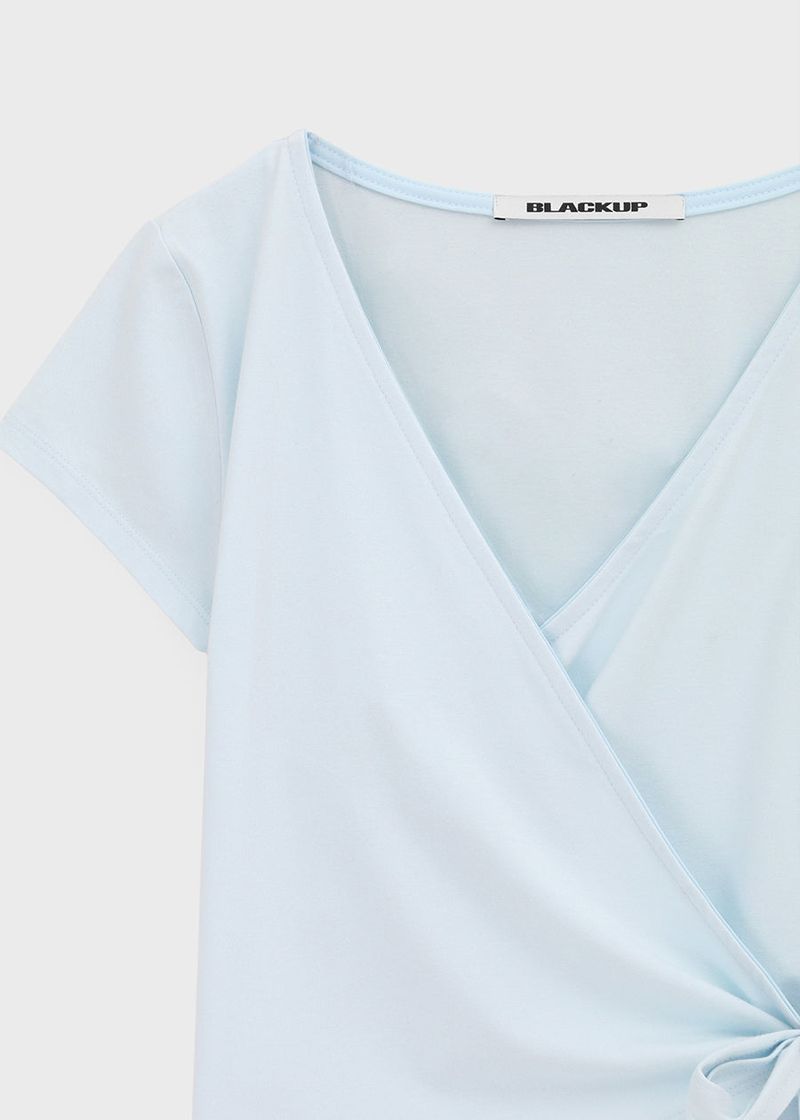 [MADE] Flopit Wrap Short Sleeve Top